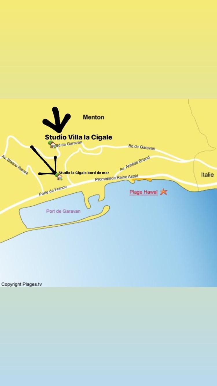 Studio Villa La Cigale Avec Grande Terrasse Menton Kültér fotó